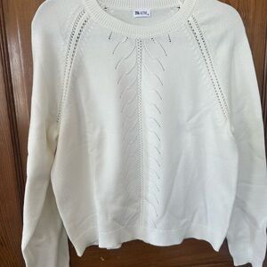 Zyia Active Women's Soft Cream Lancashire Sweater